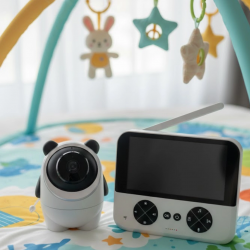 Mey İthalat® Gece Görüşlü Güvenli Bebek Monitörü 720P HD Görüntü