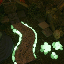 Mey İthalat®  Gece Karanlıkta Işık Vererek Parlayan Dekoratif Çakıl Taşları