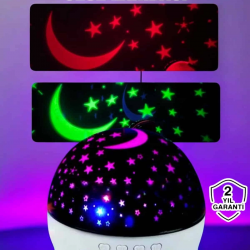 Mey İthalat® Gece Lambası Renkli Yıldızlı Gökyüzü Projeksiyon Gece Tavan Yansıtma