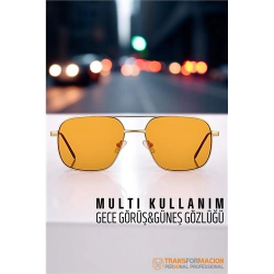 Mey İthalat® Gece Sürüş Görüş Parlama Önleyici Gece Gözlüğü Sis Far Işık Önleyici Anti-Fog Gözlük 721853