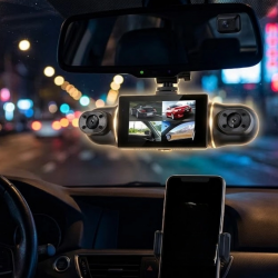 Mey İthalat® Geniş Açılı Araç Kamera Sistemi WiFi Bağlantılı Döngüsel Kayıt Özellikli