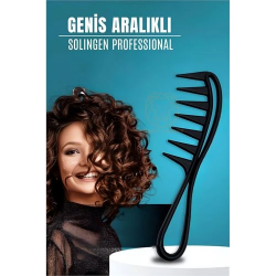 Mey İthalat® Geniş Dişli Stil Tarağı Karbon Solingen Professional 721103