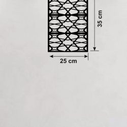 Mey İthalat® Geometrik Soyut Tasarım Ahşap Duvar Tablosu - 25x35 cm Lazer Kesim Modern Pano