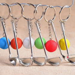Mey İthalat®  Gerçekçi Golf Tasarımlı Şık Anahtarlık Kolye Çanta Süsü Golf Keychain