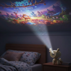 Mey İthalat® Geyik Tasarımlı Akıllı Projeksiyon 4K Destekli 500 ANSI Lümen