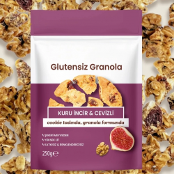 Mey İthalat® Glutensiz Granola Kuru İncir ve Cevizli 250 Gr
