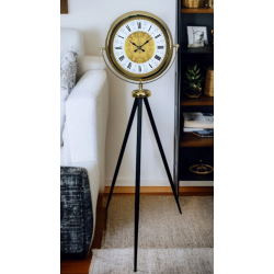 Mey İthalat® Gold Asalet Tripod Ayaklı Saat
