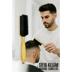 Mey İthalat® Gold Fade Fırça – Berberler İçin Sıfır Kesim ve Makine Temizleme Fırçası 722304