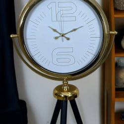 Mey İthalat® Gold Noble Radiance Tripod Ayaklı Saat