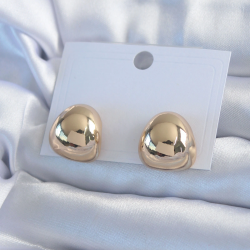 Mey İthalat® Gold Renk Pirinç Kadın Küpe