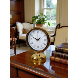 Mey İthalat® Golden Edge 25 x 20 Gold Metal Masa Saati