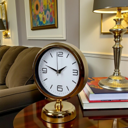 Mey İthalat® Golden Touch 25 x 20 Gold Metal Masa Saati