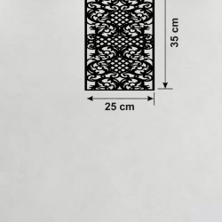 Mey İthalat® Gotham Temalı Ahşap Duvar Saati - 25x35 cm Lazer Kesim Dekoratif Saat