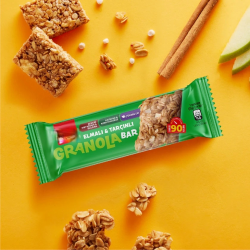 Mey İthalat® Granola Bar 25 Gr Elmalı ve Tarçınlı