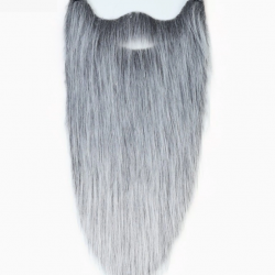 Mey İthalat® Gri Renk Lastikli Uzun Takma Sakal 40 cm