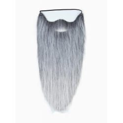 Mey İthalat® Gri Renk Lastikli Uzun Takma Sakal 40 cm