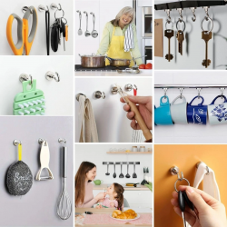 Mey İthalat®  Güçlü Manyetik Mutfak,Banyolar İçin Çok Amaçlı 2'li Magnet Askı