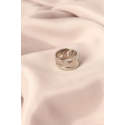 Mey İthalat® Gümüş Renk Metal Taşlı Model Ayarlanabilir Kadın Yüzük