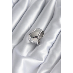 Mey İthalat® Gümüş Renk Plaka Kadın Yüzük