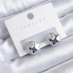 Mey İthalat® Gümüş Renk Yıldız Model Yıldız Model Pirinç Kadın Küpe