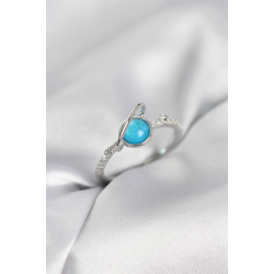 Mey İthalat® Gümüş Renk Zirkon Taşlı Satürn Model Kadın Yüzük