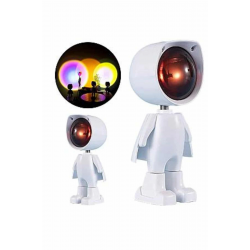 Mey İthalat® Gün Batımı Projektör Lamba Astronot Görünümlü Dekoratif Masa Lambası