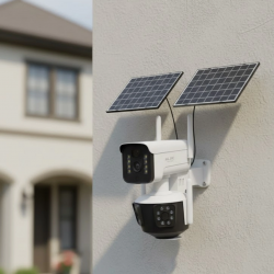 Mey İthalat® Güneş Enerjili 4G IP Kamera Dış Mekan Uyumlu Hareket Algılamalı