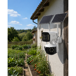 Mey İthalat® Güneş Enerjili Arıcı Kamerası 4G SIM Kartlı 9MP Üç Lens Yayla Güvenlik Kamerası 2 Yıl Garantili