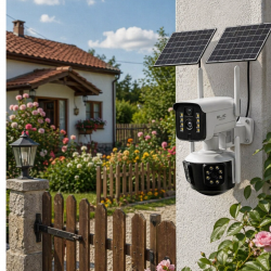 Mey İthalat® Güneş Enerjili Arsa Kamerası 4G SIM Kartlı Gece Görüşlü Solar Kamera 2 Yıl Garantili