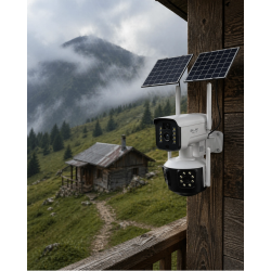 Mey İthalat® Güneş Enerjili Bahçe Kamerası 4G SIM Kartlı 9MP Akıllı Güvenlik Kamerası 2 Yıl Garantili