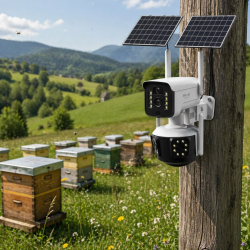 Mey İthalat® Güneş Enerjili Çiftlik Kamerası 9MP 4G SIM Kartlı Solar Güvenlik Kamerası 2 Yıl Garantili