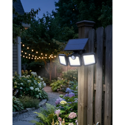 Mey İthalat® Güneş Enerjili Hareket Sensörlü LED Lamba Bahçe Duvar Aydınlatması