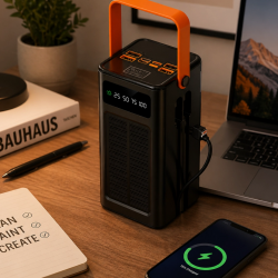 Mey İthalat® Güneş Enerjili Hızlı Şarj Powerbank Taşınabilir Yüksek Kapasiteli 80.000