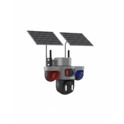 Mey İthalat® Güneş Enerjili Yayla Kamerası 4G SIM Kartlı 3 Lensli Bahçe Güvenlik Kamerası 2 Yıl Garantili