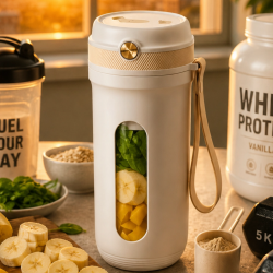 Mey İthalat® Günlük Kullanıma Uygun Şarjlı Mini Blender Buz Kırabilen Taşınabilir Mikser