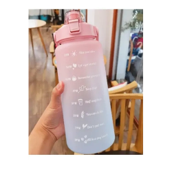Mey İthalat® Günlük Motivasyon Su Matarası 2 Litre