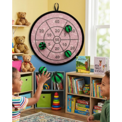 Mey İthalat® Güvenli Dart Oyunu Cırtlı Toplu Çocuk Oyuncağı Eğlence ve Beceri Seti