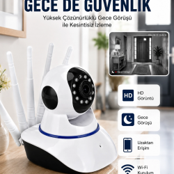 Mey İthalat® Güvenlik Kamerası Antenli Gece Görüşlü Sensörlü Harekete Duyarlı Yeni Nesil