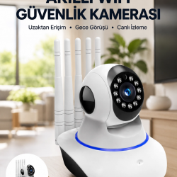 Mey İthalat® Güvenlik Kamerası Antenli Gece Görüşlü Sensörlü Harekete Duyarlı Yeni Nesil