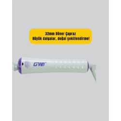 Mey İthalat® GW Saç Kıvırma Makinesi – 360° Döner Başlık, Negatif İyon Teknolojisiyle