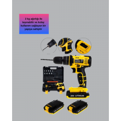 Mey İthalat® Hafif ve Ergonomik 12V Kablosuz Matkap | Hızlı Şarj ve Uzun Pil Ömrü