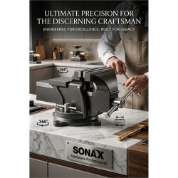 Mey İthalat® Hardware Professional 100mm Ağır Hizmet Tipi 360° Döner Tabanlı Masa Mengenesi 722969