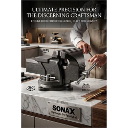 Mey İthalat® Hardware Professional 200 mm Ağır Hizmet Tipi 360° Döner Tabanlı Masa Mengenesi 722972