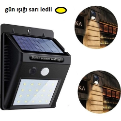 Mey İthalat® Hareket Sensörlü Güneş Enerjili Lamba
