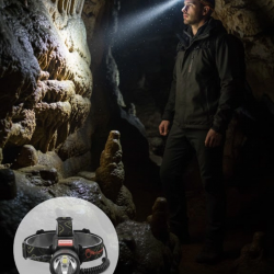 Mey İthalat® Hareket Sensörlü Şarj Edilebilir Kafa Lambası LCD Göstergeli