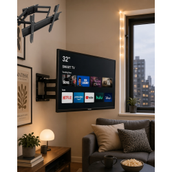 Mey İthalat® Hareketli TV Duvar Askısı 32 55 İnç Döner Eğimli Televizyon Aparatı