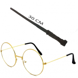 Mey İthalat®  Asası 30 cm ve Metal Gözlüğü