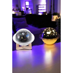 Mey İthalat® Hava Nemlendirici Masa ve Gece Lambası USB Projeksiyon Aromaterapi