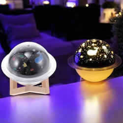 Mey İthalat® Hava Nemlendirici Masa ve Gece Lambası USB Projeksiyon Aromaterapi