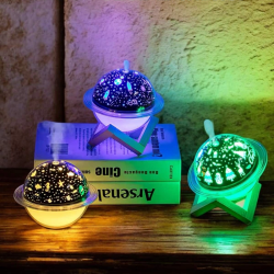 Mey İthalat® Hava Nemlendirici Masa ve Gece Lambası USB Projeksiyon Aromaterapi